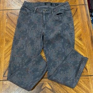 Lucky Brand Lolita Skinny ankle jeans - gray floral print - size 8